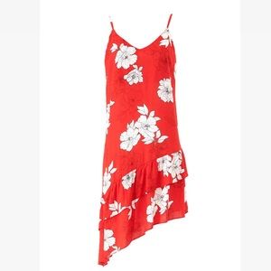 Slate and Willow spaghetti strap ruffled dresss